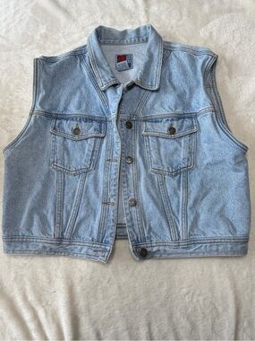 Sunbelt Classic Light Blue Denim Vest - Sleeveless Jean Jacket
